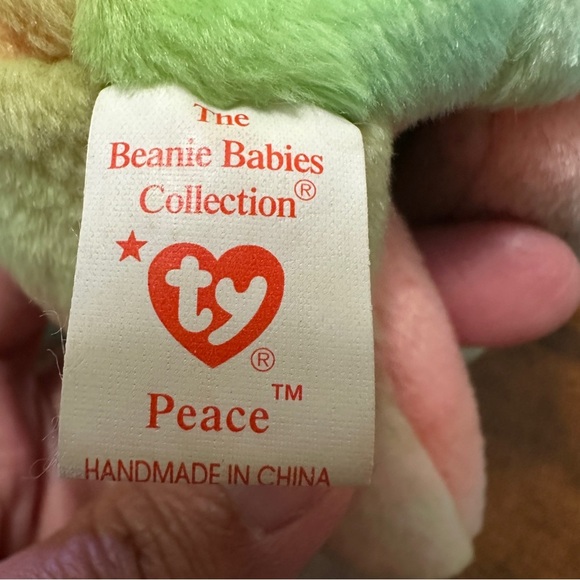 Ty Beanie Babies Peace Bear - Picture 5 of 10